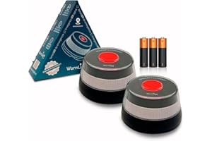 WarnLight 3.0 GEO - Luz Emergencia con Geolocalización para Coche Homologada DGT 3.0 (Obligatoria), Baliza V16 con GPS y Datos Incluídos hasta 2038, Base Imantada, IP54 (2 uds.)