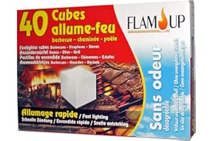 Flam'Up 8240 Set de 40 Cubes Allume-feu sans odeur