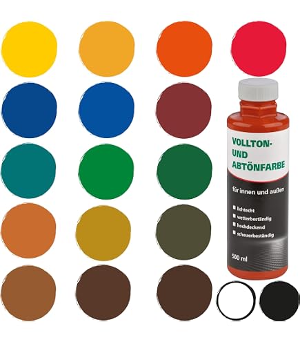 Schöner Wohnen Voll- Und Abtönfarbe Karamellbraun 500 Ml – Zum Mischen Und Direktstreichen