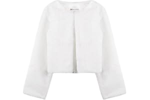 Bolerose Girls Cosy Faux Fur Childrens Kids Bolero Shrug Jacket Coat