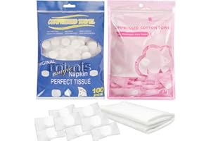 UNAONE Compressed Towels,200PCS Portable Disposable Compressed Cotton Toilet Paper Tablets Small Coin Tissue Soft Facial Compressed Washcloth Hand Wipes for Travel, Home, Outdoor Sports, Hiking Pink/Blue