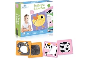 Nathan - La Ferme à Toucher - Jeu d'Éveil Sensoriel - Jeu Educatif - Animaux de La Ferme - Pour Des Moments en Famille - Toucher, Caresser, Manipuler - Pour Bébé dès 12 mois