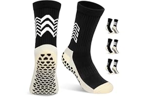 ‎VOBUKE VOBUKE Fußballsocken Grip Socken Fussball Kinder Antirutsch Sportsocken Jungen Baumwolle Rutschfeste Stutzen Mädchen Atmungsaktive Gummi Pads Elastische Socken für Tennis Basketball Rugby Alter 6~12