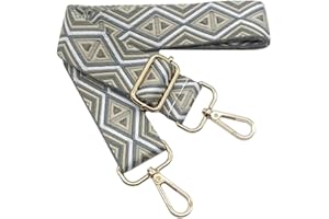 KERIOCUSI Tracolla Regolabile Colorata per Borse Donna Beige Grigio Scuro, 80-130cm Cinghia della Borsa con Gold Moschettone, Durevole per Crossbody Borsa, Chitarra, Borse Moderne Accessori, 3.8cm, 1220