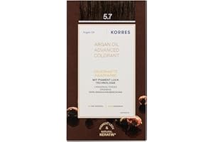 KORRES Argan Oil ADVANCED COLORANT 5,7 CHOCOLATE - 50 ml + 75 ml + 20 ml