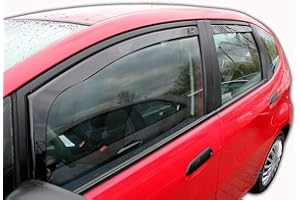‎J&J AUTOMOTIVE J&J AUTOMOTIVE | Windabweiser Passend Für Jazz 2008-2014, Heko Regenabweiser, Getönt, Set 4-Teilig, Vorne, Hinten, Aerodynamisch