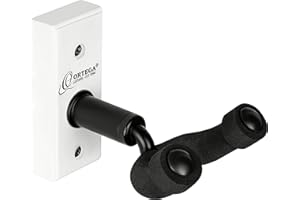 Ortega Guitars Ukulele Aufhängung Zubehör - Wandaufhängung für Ukulele - Holz, Weiß (OUH-1WH)