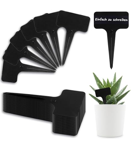 Bütic Plexiglas® Pflanzschild Dual – Neongrün/schwarz, Wetterfest, Graviert (z.B. Kürbis)