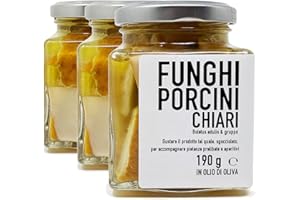 SCHERINI VALTELLINA Scherini - Cépes à tête claire à l'huile d'olive (190g x 3)