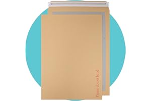 Triplast 20 x A3 C3 Manilla Hard Board Back Envelopes (457x324mm) - Cardboard Backed Mailers with Peel & Seal Strip - Rigid Do Not Bend Envelopes for Mailing Posting Shipping & Storing Documents