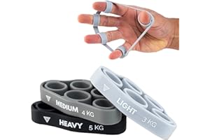 GORNATION Fortalecedor de Manos, Fortalecedor de Dedos, Fortalecedor de Agarre, Ejercicio para Antebrazos, para Escalada, Rehabilitación de Mano, Ejercitador de Manos, con 3 Niveles de Resistencia