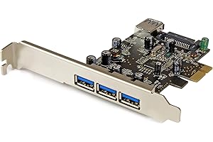 ‎STARTECH.COM StarTech.com 4 Port PCI Express USB 3.0 Karte - 4-fach PCIe USB 3.0 Schnittstellenkarte - 3 Externe und 1 Interner Anschluss