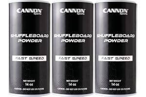 Cannon Sports Shuffleboard-pulver – premium shuffleboard-vax med korniga silikonpärlor eller majsmåltid – 3 hastighetsalterna
