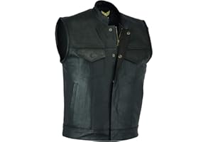Leatherick Men's Motorcycle Vest Motorcycle Vest