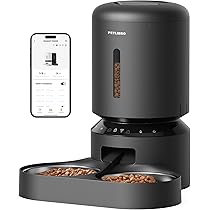 Automatischer Futterspender Für 2 Mahlzeiten, Timer Für 48 Stunden, Automatischer Futterspender Für Katzen, Mit Trockenfutterspender Und Automatischem Programmierbarem Futter