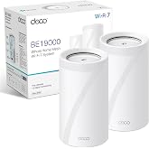 TP-Link Deco BE85(2-Pack) - 7 Mesh WiFi System, BE22000, 10 Gbps Port | Whole House WiFi Coverage. Unified Network. 2.5G port