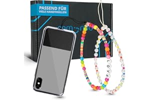 pamindo® Handykette Universal mit Perlen/Premium Handyband/Handy Anhänger/praktisches Accessoire/Smartphone Umhängeband