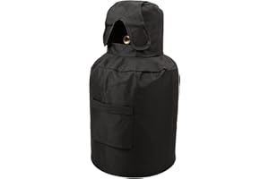 TJHDSF Abdeckhaube für Gasflasche,Gasflaschenhülle Style Black,Gasflasche Abdeckung, 11KG Gasflaschen-Vollabdeckung,600D wasserdichtes Oxford Stoff, Winddicht, Staubdicht und Sonnenschutz