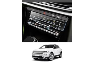 WEIPIN [2 Stück Kfz-Klimaanlagen-Schutzfolie kompatibel mit 2022 2023 VW T-ROC, Tiguan, Polo, Arteon, Taigo, Passat Nano Displayschutzfolie für Polo GTI Folie Zubehör