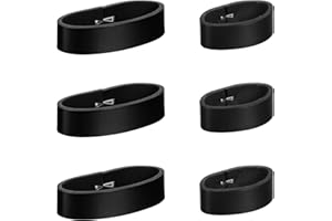 Thinp 6 Pcs Belt Loop Keepers, Leather Loop Keeper Belt Straps Holder Retainer Band Belts Accessories for Wide Belts