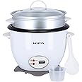 Krypton 700w 1.8 l rice cooker with steamer | non-stick inner pot, automatic cooking, easy cleaning, Krypton, white, KNRC5283