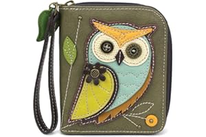 Chala Handtaschen Eule Generation A ReiÃŸverschluss umlaufend börse Handgelenk Eule Sammler Eule Liebhaber