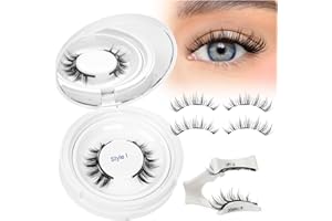 ‎HIGU CLACE Higu clace Magnetic Eyelashes, Magnetic Eyelashes Without Eyeliner, Magnetic Eyelashes, Natural Look, Strong Magnetic Eyelashes with Applicator, No Glue Required, Magnetic Eyelashes (Style H)