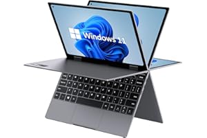 ‎CHUWI CHUWI MiniBook X 2-in-1 Touchscreen Laptop 10,8 Zoll, 512 GB ROM 12 GB RAM, Intel Celeron N5100, Windows 11 Convertible Laptops, FHD 2560 * 1600, WiFi 6, BT5.1, 5 MP Kamera, Tastatur mit