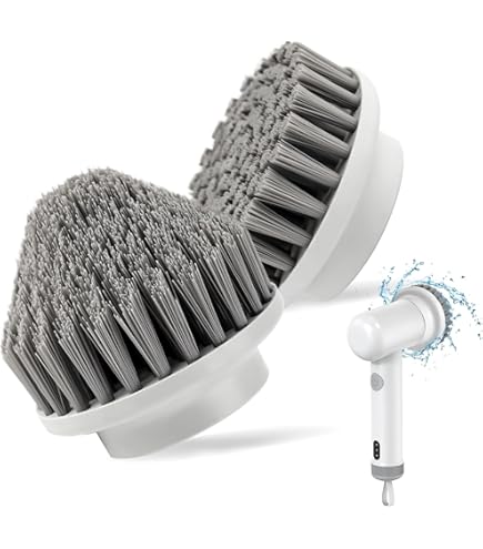 WPPQWP Spin Power Scrubber Replacement Brushes For Synoshi Cleaning Device Accessories, Electric Cleaning Brush, Joint Cleaner, For Cleaning Sinks Bathroom Taper Brush, Pack Of 2