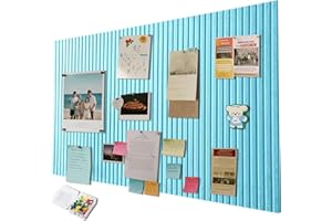 EUBSWA Tablón de anuncios personalizado de gran tabla de corcho 40 x 60 cm, pared decorativa de corcho con fieltro autoadhesivo, tabla de fotos plegable para visionado en paredes de escuelas, hogar