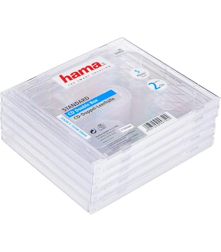 50 Transparente CD-Fächer – Ersatz Für Kaputte CD-Hüllen, Passend Für 10,4 Mm Jewelcases