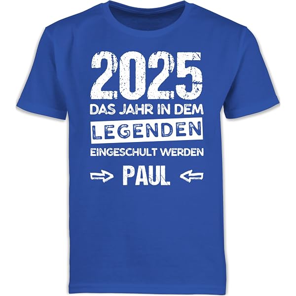 Kinder T-Shirt „Ich Bin Erstklassig“ Zur Einschulung - Jungen Shirt In Navy, Größe 5/6 Jahre
