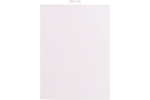 Vaessen Creative Toile en plastique, 14 pièces, feuilles de maille flexible pour travaux manuels, broderie et point de croix, 1 pièce, taille 21 x 28 cm, blanc