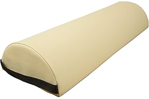 ‎ZEN MASSAGE WARE Zen Knierolle Lagerungsrolle 60x23x11cm Halbrolle für Massageliegen & Physiotherapie halbrunde Nackenrolle & Beinrolle - Kniekissen Massage Zubehör für Knie, Beine, Füße & Rücken zur Lagerung (Cremé)