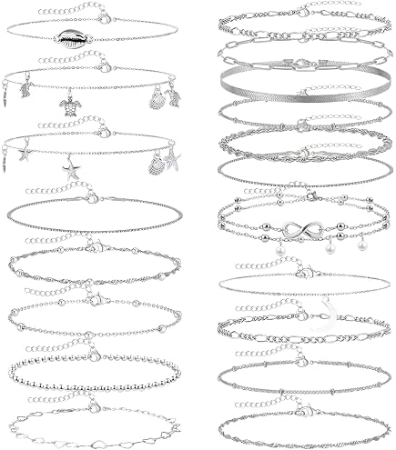Bracelet De Cheville Plage étoile De Mer Hawaï Ensemble De Chevillières Avec Coquillages Et Perles Ensemble Chevillières été Perles