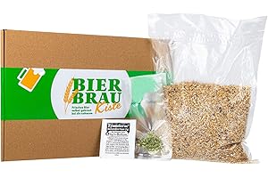 BRAU-PARTNER Braupartner BierbrauKiste Nachfüllpack DUNKLES | Echte Rohstoffe | zum Nachbestellen und erneuten Brauen mit dem Bierbrauset