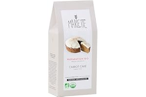 MARLETTE - Préparation Bio pour Carrot Cake - MARLETTE - Préparation bio - Matières premières locales - 355g - Blanc