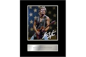 Iconic Pics Photo signée Bruce Springsteen 25,4 x 20,3 cm