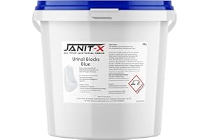 JANIT-X ALL YOUR JANITORIAL NEEDS Janit-X Water Soluble Blue Or Yellow Urinal Blocks 3kg (1 Tub, Blue)