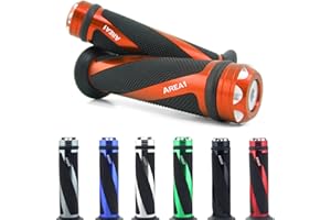 OPTICPARTS DF Lenkergriffe kompatibel mit KTM LC4 620, 640 / kompatibel mit KTM SMX 625, 660 (Coil/Orange)