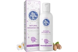 RKBROTHERS The Moms Co. Natural Baby Massage Oil with 10 Oils - Sesame Oil, Avocado, Organic Almond, Organic Jojoba, Organic Chamomile - 200 ml Clinically Tested for Safety. Hypoallergenic, Mild & Gentle.