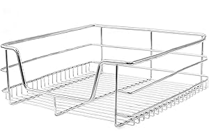 KuKoo 5 x Cocina Estante Cesto Extraíbles Cajón Telescópico Dormitorio Extensible Cajón Gabinete Cajón Estantes y Soportes (40cm)