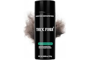 THICK FIBER Hair Fibres (Pack of 1 DARK BROWN) | Hair Powder for Thinning Hair 25g Bottle | Makes Thin Hair Look Thicker in Seconds | Hair Loss Concealer For Women & Men