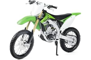 Risopen 1:12 Scale Dirt Bike compatible for Kawasaki KX450F Motorcycle Model Mini Supercross Motorcross Moto Model Collection or Gift for Adult Kid Boy (Green)