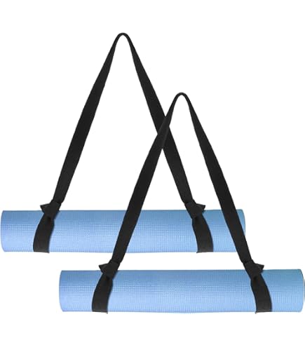 Bodhi Yoga draagriem, nylon draagriem voor yogamatten, licht & robuust, flexibel aanpasbaar, yogamat bevestigingsriem, yogaband, lila, W2,5/L88 cm