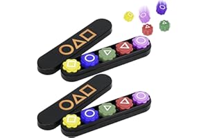 Momowin 2pcs Jeu Coréen Gonggi, Jeu D'EntraîNement à la Coordination Main-œIl, Portable et Durable, pour Tous Les âGes (10 Pierres de Couleurs)