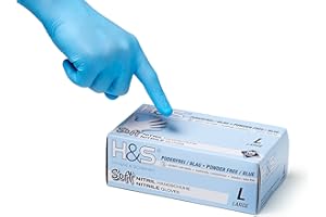 ISC Hygiene & Safety Nitrilhandschuhe S, Einweghandschuhe, Einmalhandschuhe, Kochhandschuhe Lebensmittel - 100 Stück Größe 7 Small blau - puderfrei non latex latexfrei - Gummihandschuhe Einweg