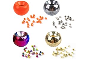 sprinton Maximumcatch Fliegenfischen Perlen Bindenmaterial Wolframperlen 4 Farbe, 100er pro Packung, Fliegenbinden Perlen