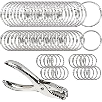 Lot De 20 Anneaux à Charnière En Métal De 38 Mm Pour Classeur De