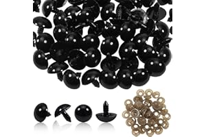 TOAOB THE ONE AND ONLY BABY TOAOB 50 PCS 20 mm Safety Eyes for Crochet Dolls Eyes Crochet Eyes Plastic with Washers Amigurumi Doll Making DIY Craft Plush Animals